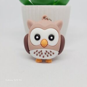 Cute Owl Keychain, Backpack Charm, Purse Accessory, Car Keyring, Gift NWOT